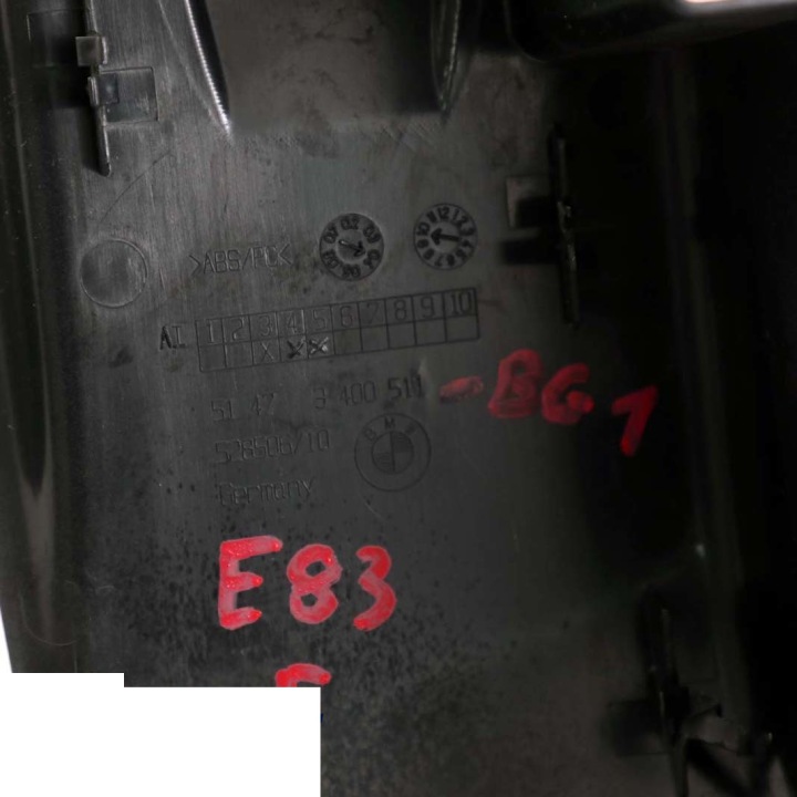 BMW X3 E83 PROTECTION CEINTURE DE SÉCURITÉ GAUCHE GRIS