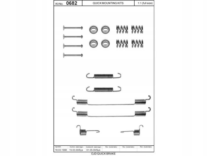 SET ASSEMBLY BRAKES - FIAT TIPO TD BRAKE SHOES SET QUICK B photo 5 - milautoparts-fr.ukrlive.com