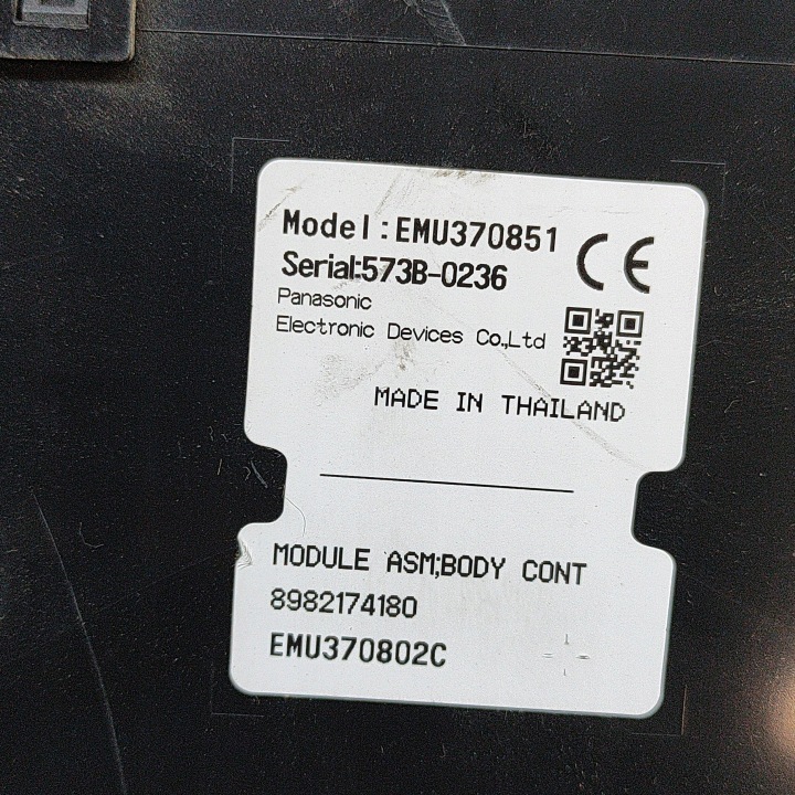 ISUZU D-MAX 2014 CONTRÔLEUR MODULE CONFORT