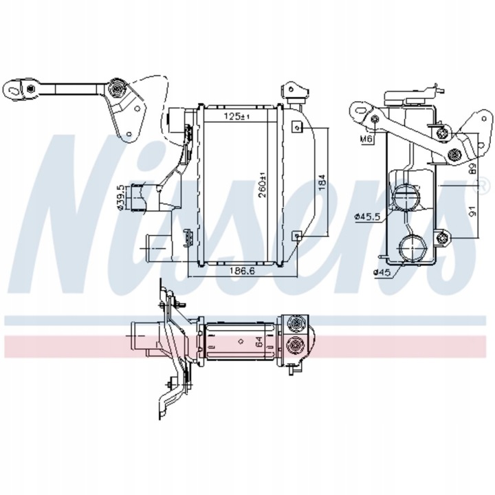 NISSENS 96164 ÉCHANGEUR AIR-AIR TOYOTA COROLLA 01-