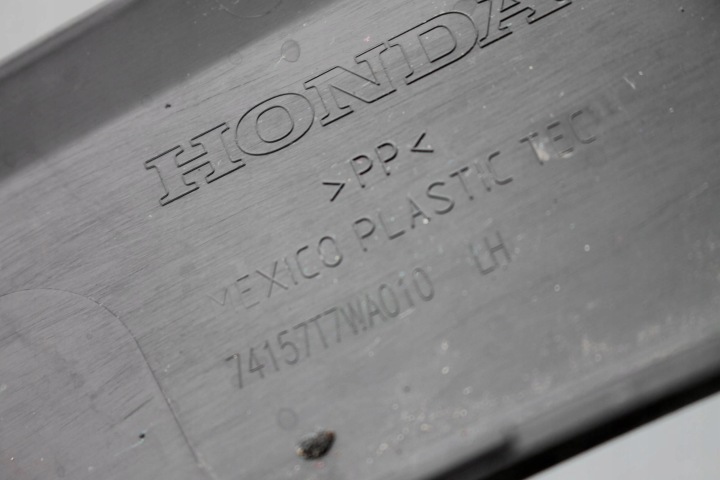 MOULURE GARDE-BOUE GAUCHE AVANT GAUCHE AVANT 74157T7WA010 HONDA HR-V II 15-20