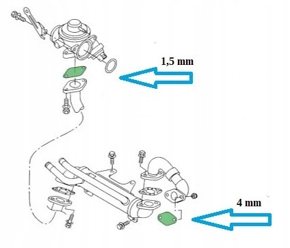 BOUCHONS EGR 1.9TD 1,9TDI KIT VW AUDI SEAT SKODA