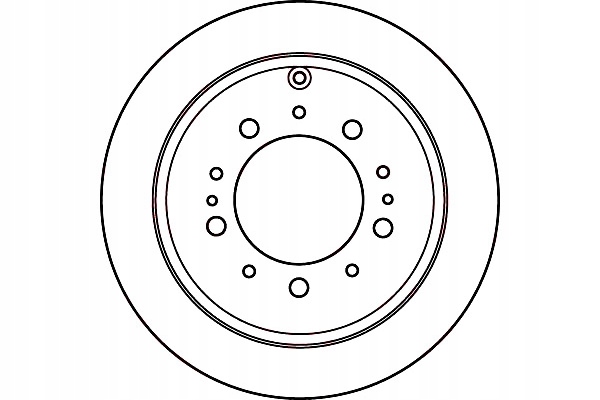 DISCOS DE FRENADO 2 PIEZAS TOYOTA PARTE TRASERA LANDCRUISER 08- T 