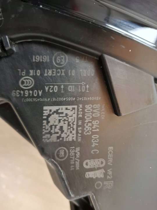 PHARE PROJECTEUR AUDI A3 S3 8V 8V0941034C