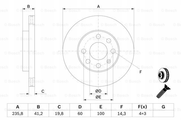 DISQUE FREIN OPEL DROIT CORSA 1.0- 1.2- 1.7 D 00- 06