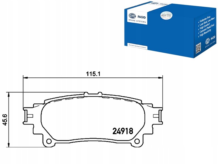 HELLA PAGID ZAPATAS DE FRENADO 446600000000000 44664 