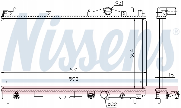 RADIATEUR MOTEUR NISSENS 609941