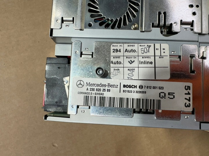 RADIO UNITÉ COMAND, NAVI, NAVIGATION HEAD MERCEDES SL R230, W230 H2