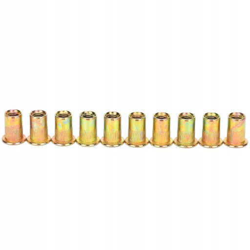 200 PCS ÉCROU NITU M6 COLORPLATED GALVANISÉ AVEC