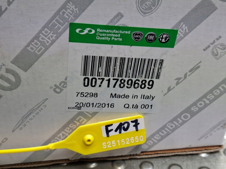 VANNE EGR ALFA ROMEO 159 SUZUKI SX-4 FIAT LANCIA 1.9 JTD 71789689