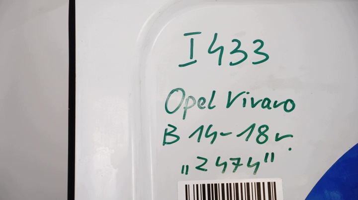 PORTES GAUCHE CÔTÉ LATÉRAL COULISSANT OPEL VIVARO B 14-18R Z474