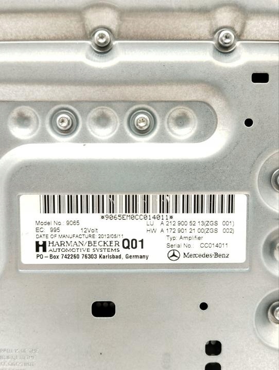 AMPLIFICATEUR AUDIO MERCEDES-BENZ CLS 2013 A2129005213
