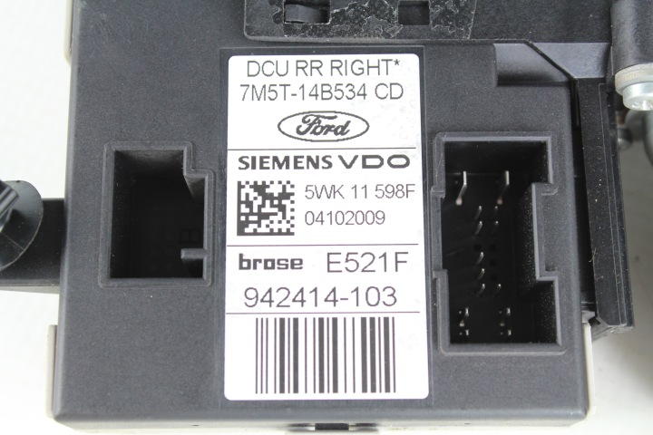 PETIT MOTEUR VITRES DROIT ARRIÈRE FORD KUGA MK1 08-12 7M5T-14B534-CD
