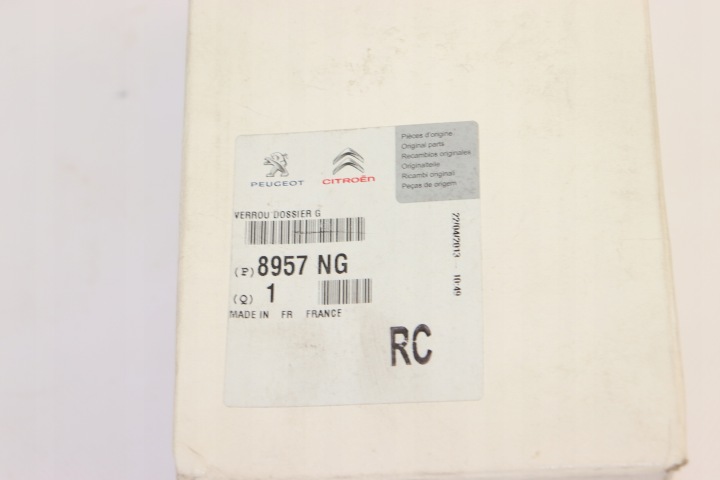 CHÂSSIS ARRIÈRE SIÈGES BLOCAGE DOSSIER GAUCHE PEUGEOT/CITROEN OE 8957NG K-777.