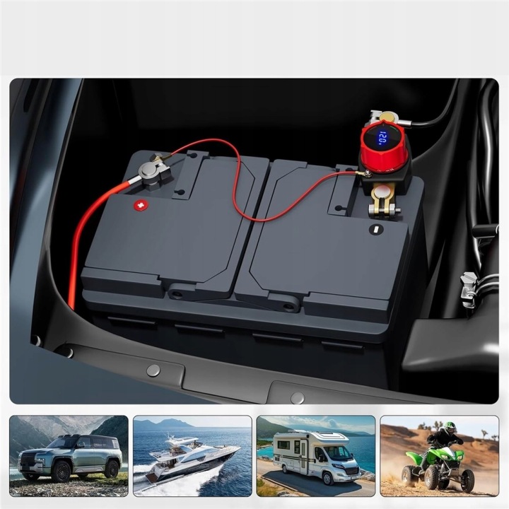 PRINCIPAL INTERRUPTEUR BATTERIE AUTOMOBILE COMMUTATEUR 12 V-48 V VERS LODZI