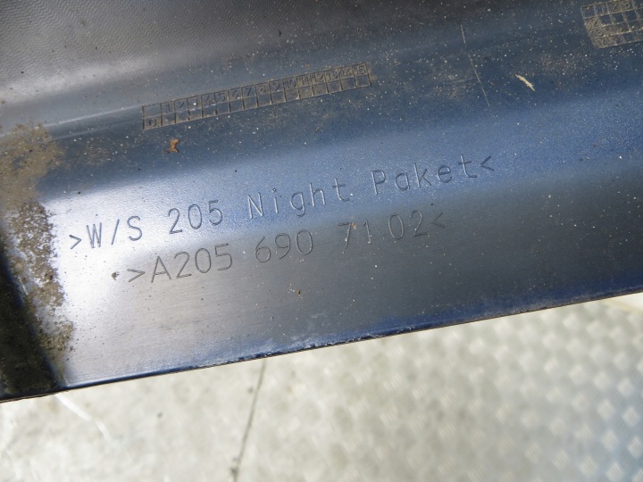 MERCEDES C-KLASA W205 MOULURE SEUIL GAUCHE CHROME 896 A2056907102 14-