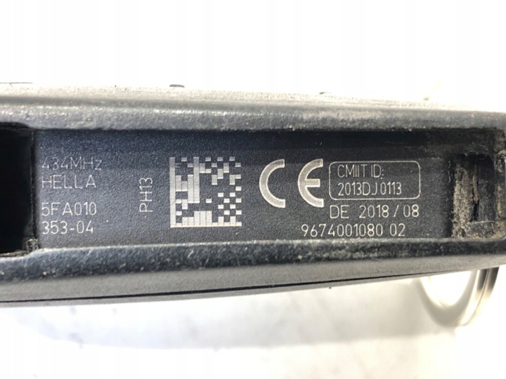 KIT CONTACTEUR D'ALLUMAGE ORDINATEUR MOTEUR MODULE FUSIBLE SEMELLE SERRURE PEUGEOT 308 II