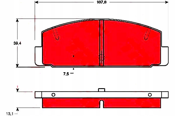 PLAQUETTES FREIN MAZDA T. 323/RX-7 83-97 TRW GDB1027