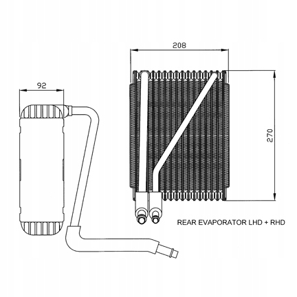 ÉVAPORATEUR KLIMAT. FORD 36044/NRF