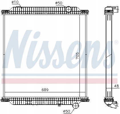 NISSENS 654760 RADIATEUR SYSTÈME REFROIDISSEMENT