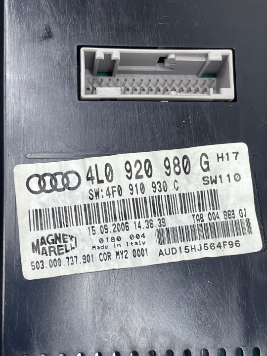 AUDI Q7 4L 3.0 TDI COMPTEUR TABLEAU DE BORD COMPTEUR DE VITESSE UK
