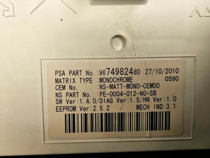 PEUGEOT 3008 2.0 HDI COMPTEUR COMPTEUR 9676616980