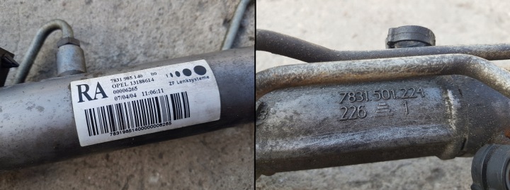 CRÉMAILLÈRE DE DIRECTION ZF OPEL ZAFIRA B ASTRA H 7831985140 13188614 RA SUCHA FONCTIONNEL