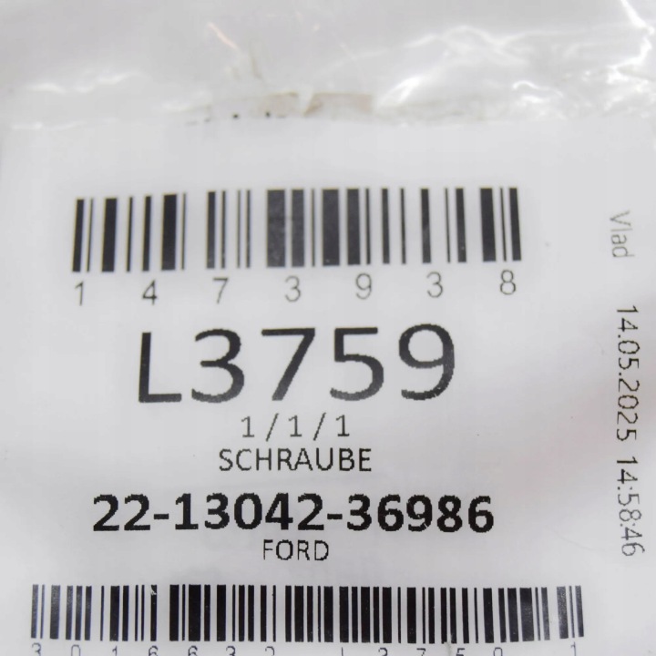 VIS ARRIÈRE FREINS BEBNOWEGO FORD FOCUS MK1 1473938 W704332-S442