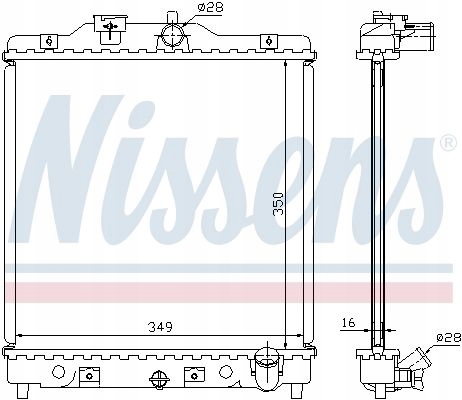 RADIATEUR HONDA CIVIC 92-95