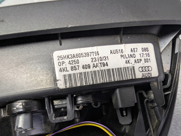 RÉTROVISEUR GAUCHE EXTÉRIEUR AUDI ETRON E-TRON 4KL 14PIN 4KL857409