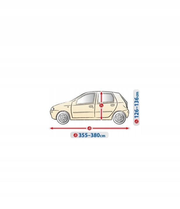 HOUSSE SUR VOITURE KEGEL-BLAZUSIAK BÂCHE M1 BERLINE COMPACTE 355-380 CM