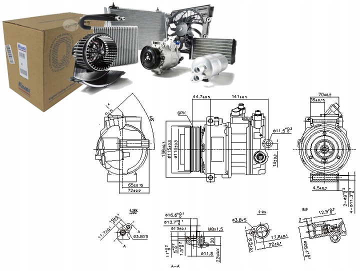 MERCEDES W204 W212 COMPRESSOR AIR CONDITIONER A0022304511 A0022308411 890304 photo 1 - milautoparts-fr.ukrlive.com