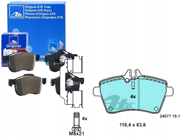 PADS HAM. DB P. W169- W245 1.5- 2.0 04- 12 CERAMIC 