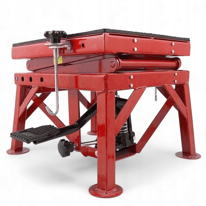 ÉLÉVATEUR MOTOCYCLETTE HYDRAULIQUE BITUXX 135 KG 87 CM ROUGE