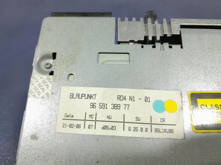 CITROEN C4 I 04- RADIO CD D'USINE 9659138977