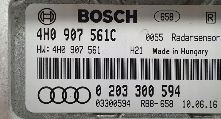 RADAR ACC JEU AUDI A8 4H D4 4H0907541C 4H0907561C