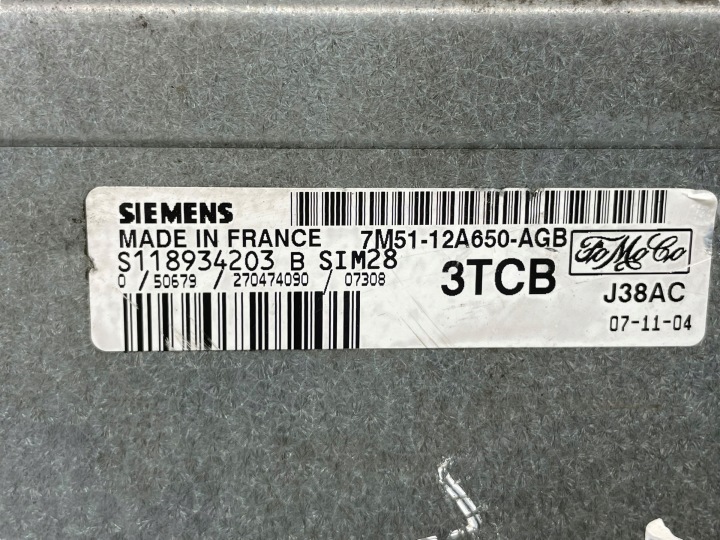 FORD FOCUS 2007 CONTRÔLEUR MODULE ECU 7M5112A650AGB