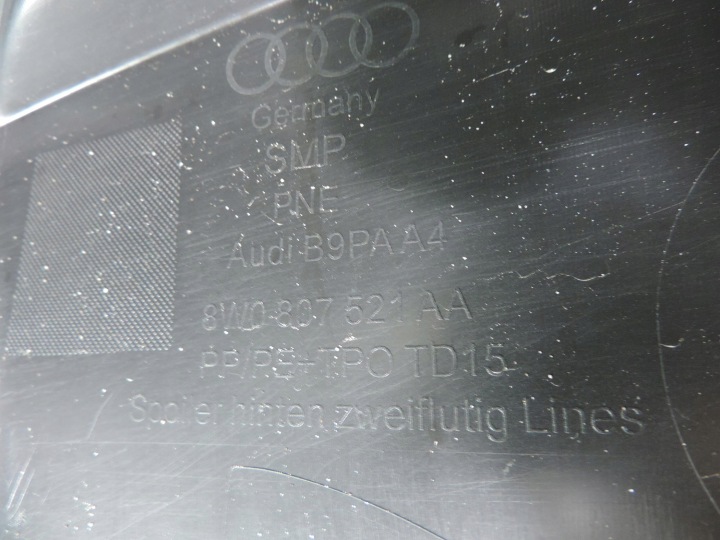 AUDI A4 B9 LIFT 19-24 UNIVERSEL PDC CHROME 8W9 2019 2020 ARRIÈRE PARE-CHOCS ARRIÈRE RESTYLAGE