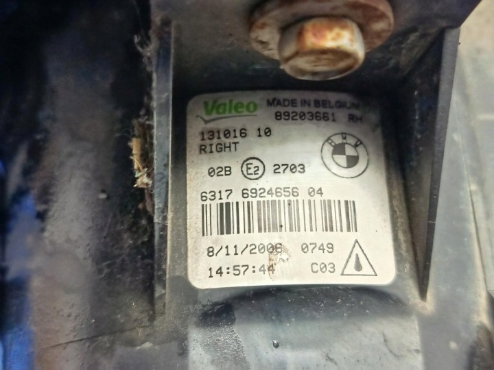 BMW 1 E87 PHARES ANTIBROUILLARD DROIT 6924656 VALEO AVEC STELAZEM