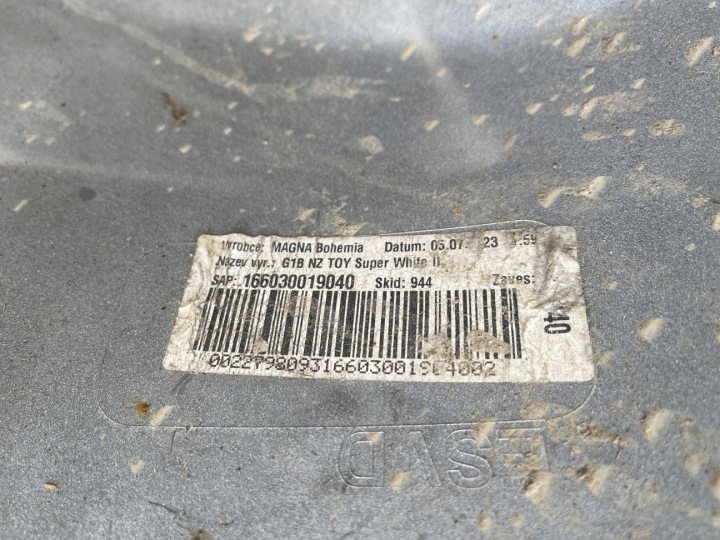 TOYOTA YARIS IV 4 2020 PARE-CHOCS ARRIÈRE ARRIÈRE 52159-0D060