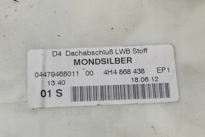 PIÈCES WYKONCZENIA AUDI A8 D2 (4D2, 4D8) 4H4868438 4.0L GASOLINE 2013