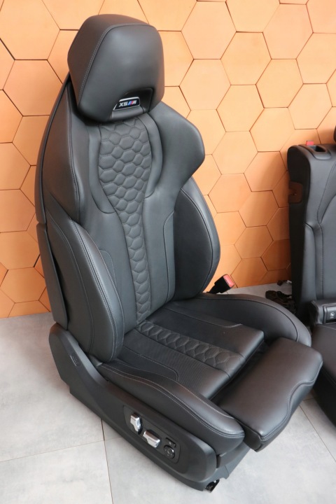 BMW X5M F95 LCI M-POWER INTÉRIEUR SIÈGES CHAUFFÉ MÉMOIRE MERINO NOIR