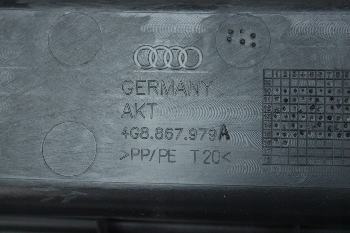 ORIGINALE GARNITURE COUVERCLES DE COFFRE COUVERCLES DE COFFRE AUDI A7 C7 4G8867979A