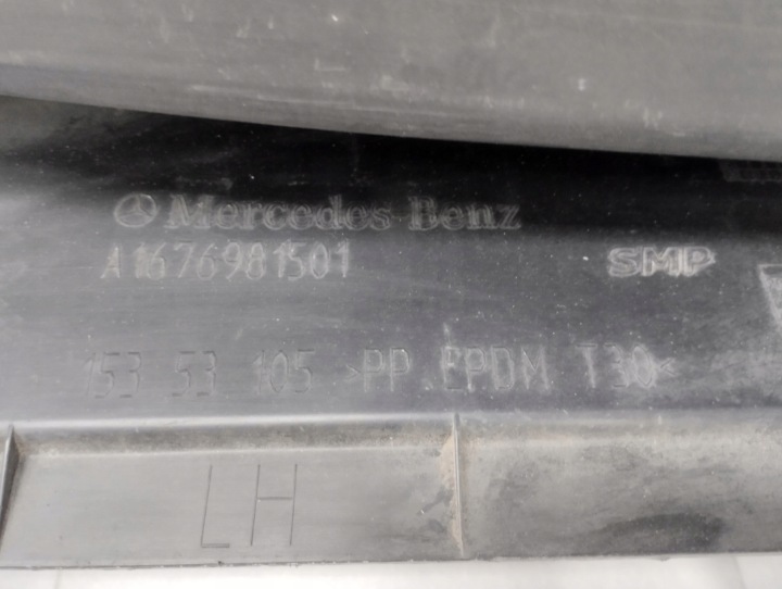 MOULURE SEUIL GAUCHE MERCEDES GLE 167 19- DEGRÉ SUV