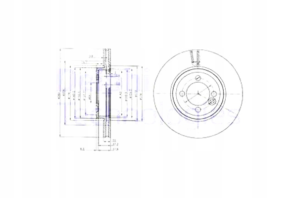 DISQUES FREIN 2PCS AVANT MINI R50 R53 R56 R57 R58 R59 CLUBMAN R55