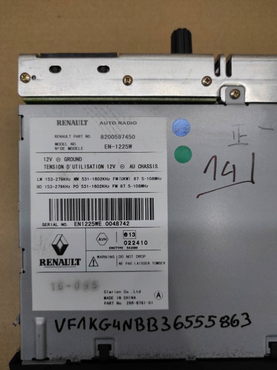 SYNTONISEUR RADIO CABASSE RENAULT ESPACE IV LIFT 8200597450