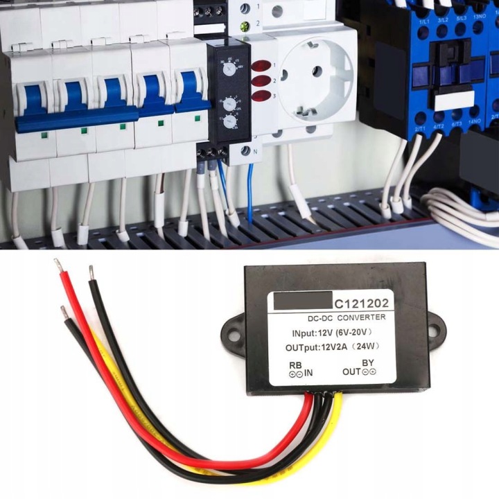 CONVERTISSEUR RÉGULATEUR TENSION 6-20V VERS 12V 2A