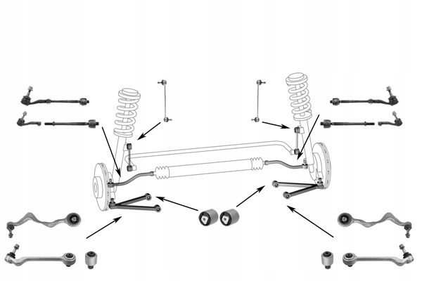 BRAS DE SUSPENSION BMW AVANT E90 DROITE 05- LEMFORDER KIT NIEZBEDNIK CONDUCTEUR #1