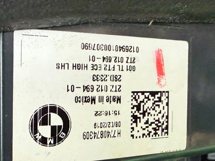 PHARE BMW X3 G01 X3M F97 AVANT RESTYLAGE LED EUROPE HIGH 7408737 7408743