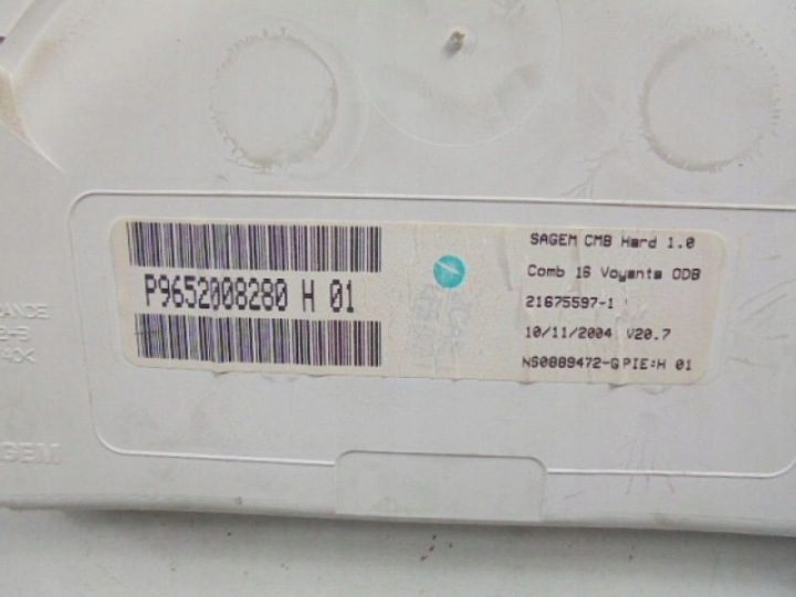 CITROEN C3 I 02-05 COMPTEUR TABLEAU DE BORD 1.4B P9652008280 21675597-1